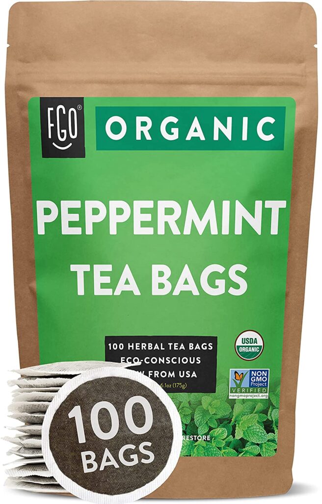 maybe the most refreshing. peppermint tea