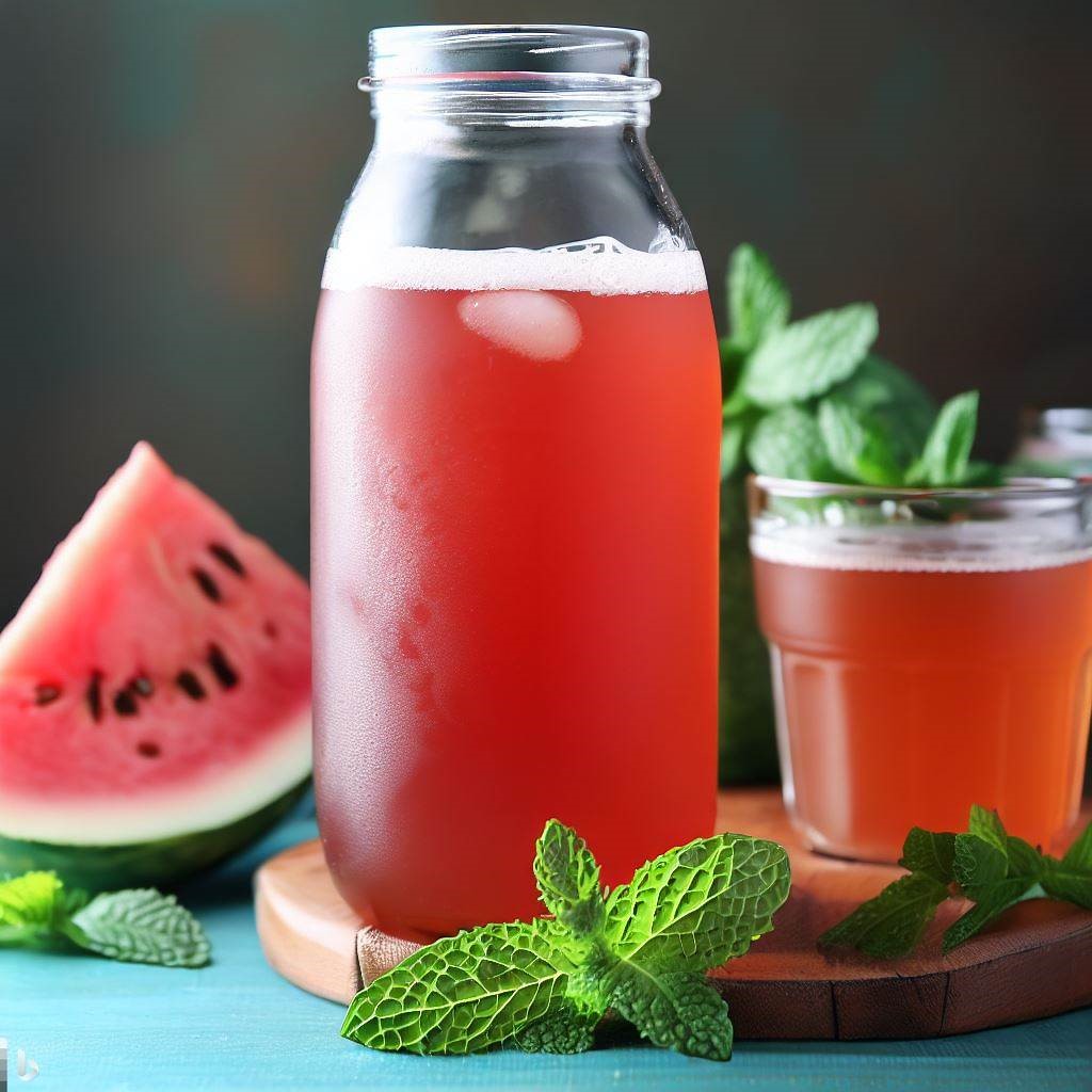 mint watermelon kombucha recipe